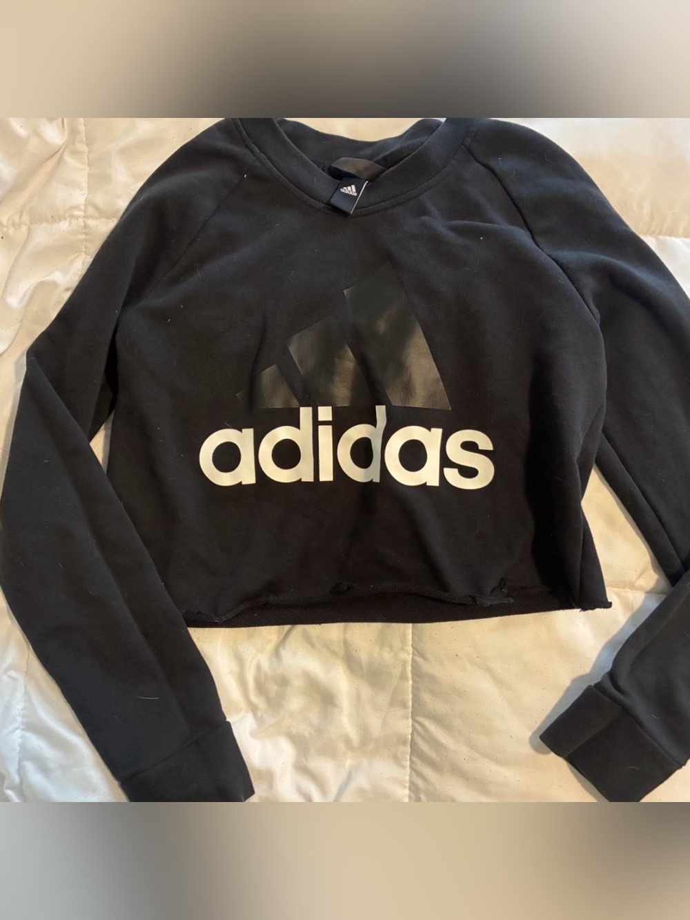 adidas Black Logo Athletic Top